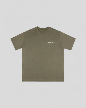 Peaufine || Wood T-Shirt - Running Social Club - Khaki - M’ Peaufine
