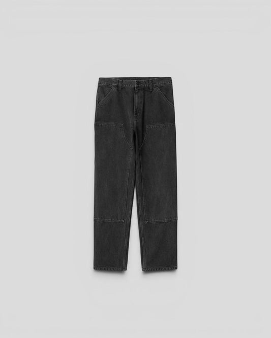 Carhartt || Double Knee Pant - Black Stone Washed - M' Carhartt