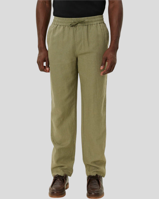 Les Deux || Patrick Linen Pants - Lichen Green