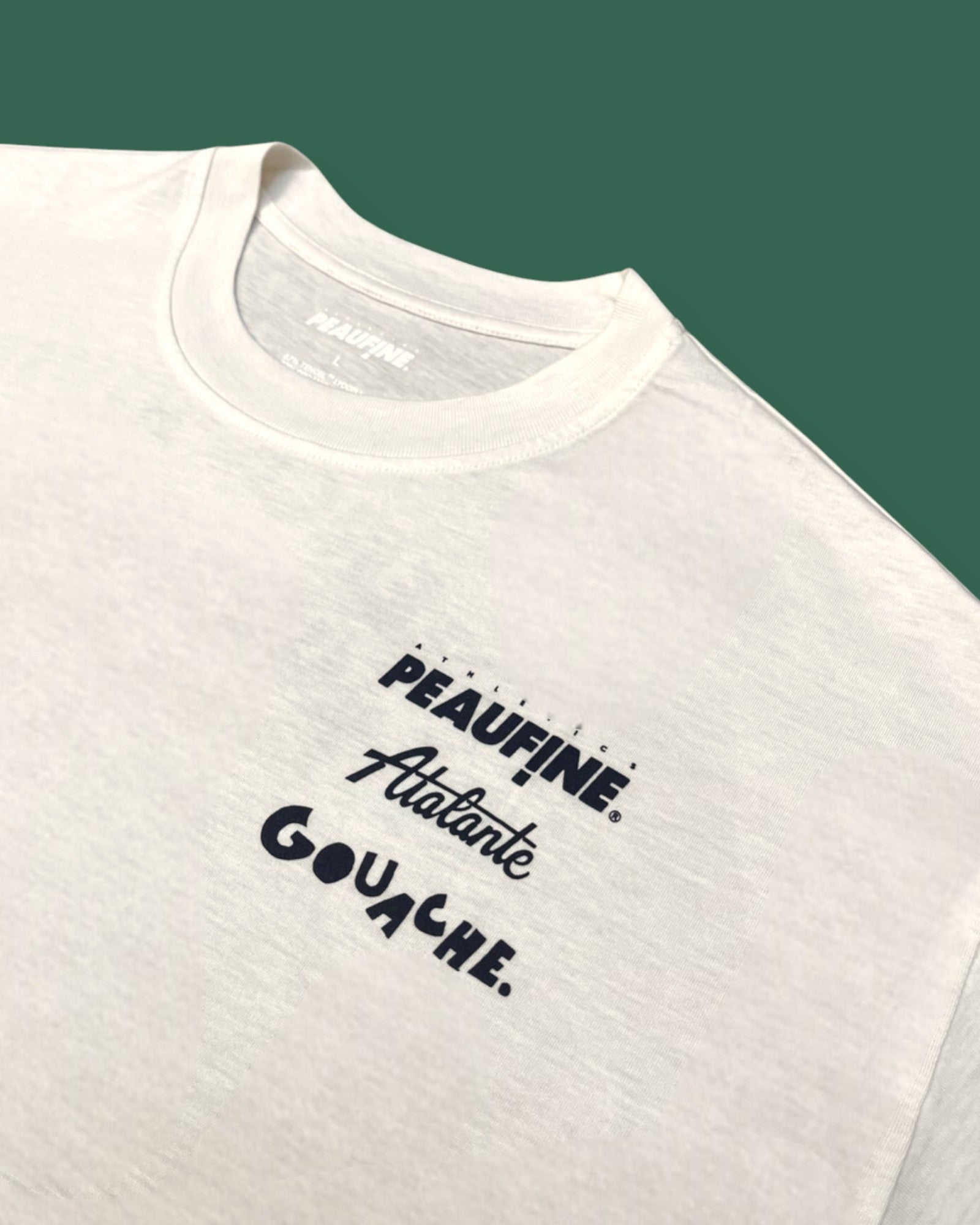 Peaufine || Atalante X Peafine X Gouache - Wood T-Shirt Tencel - OffWhite - M" Peaufine