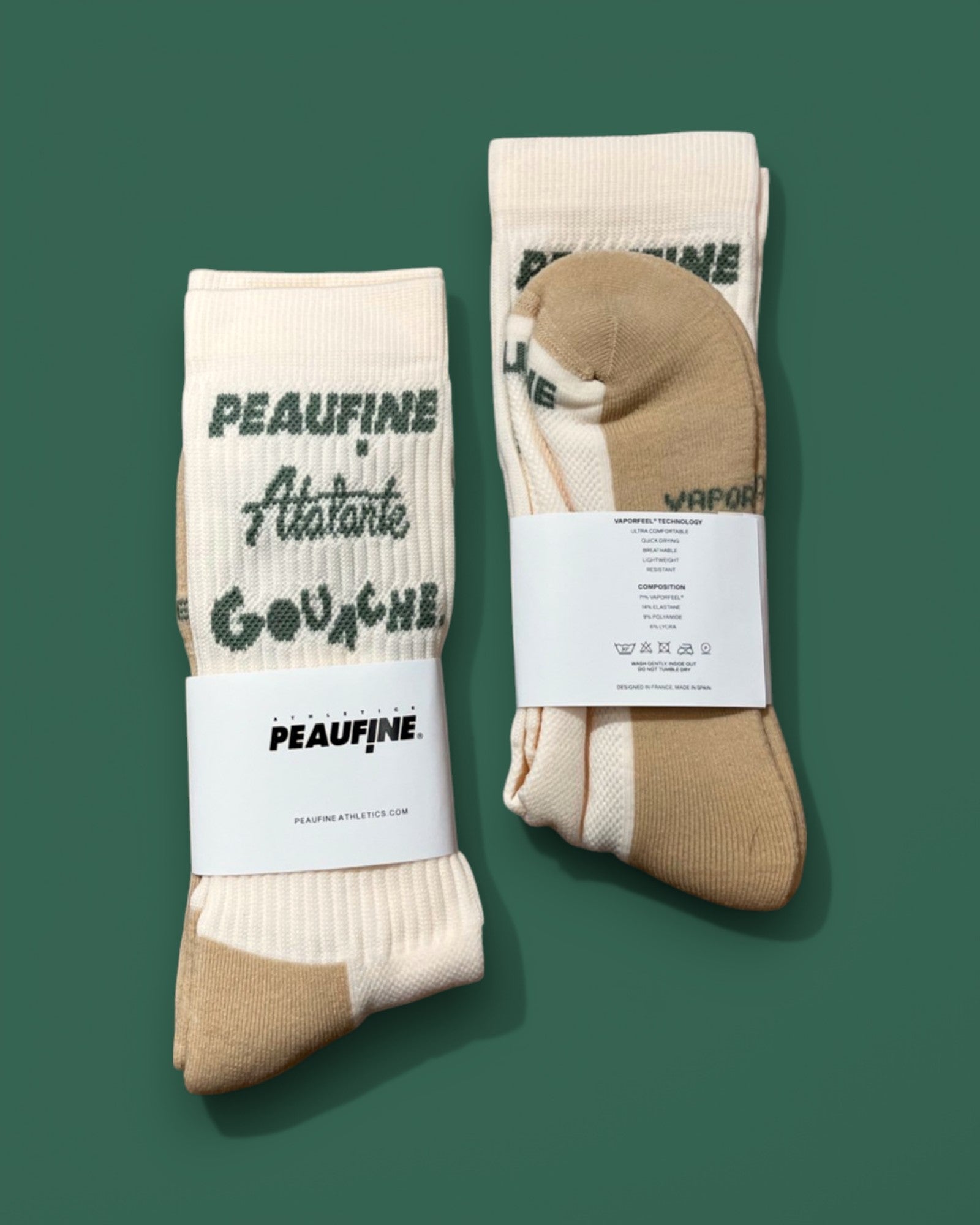 Peaufine || Atalante X Peafine X Gouache - Socks - Beige - M" Peaufine