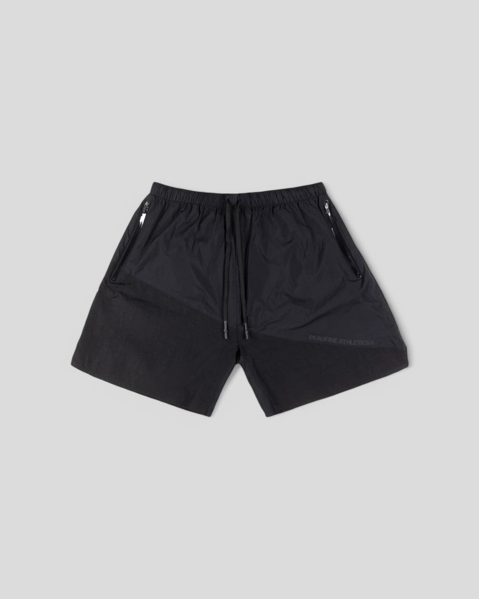 Peaufine || Patchwork Training Short V2 - Black Peaufine