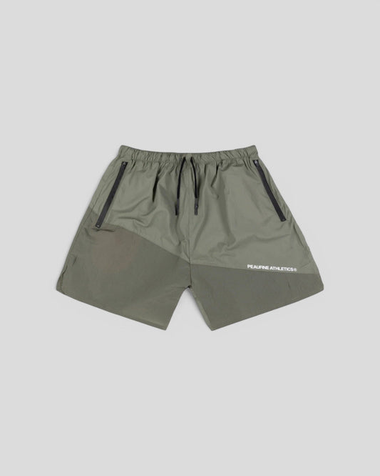 Peaufine || Patchwork Training Short V2 - Kaki Peaufine