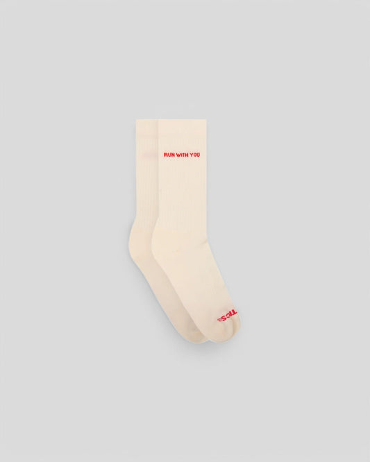 Peaufine || Chaussettes Vaporfeel® - Run with You - Cream - M' Peaufine