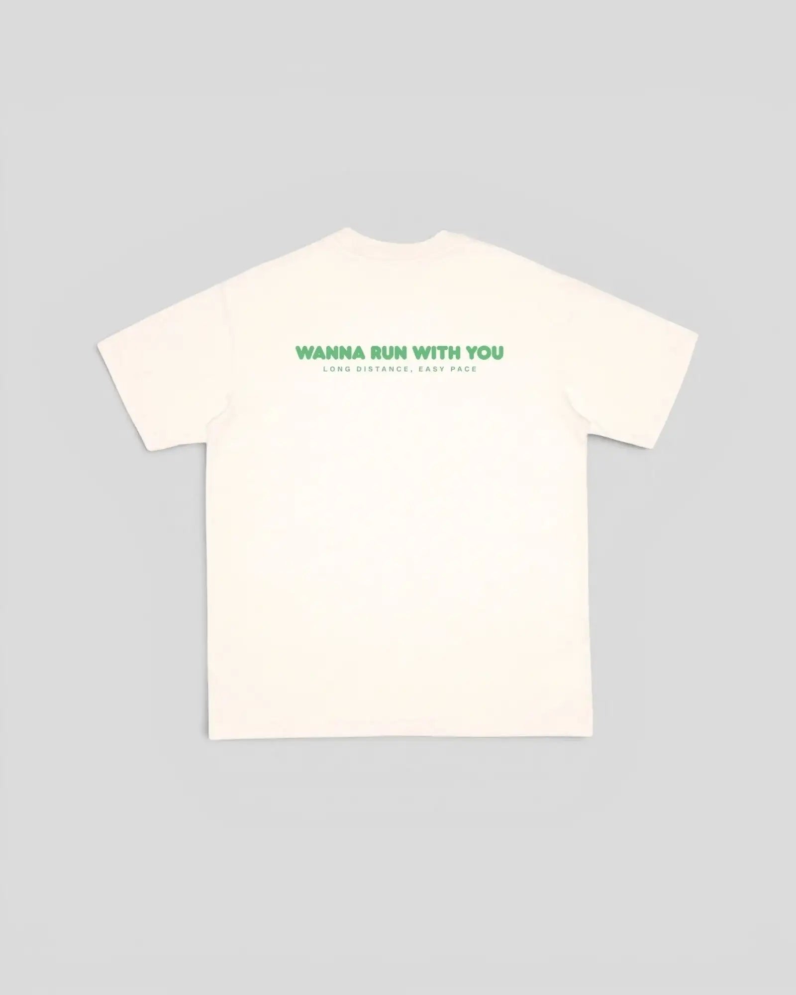 Peaufine || Wood T-Shirt - Wanna Run With You - Off White - M’ Peaufine