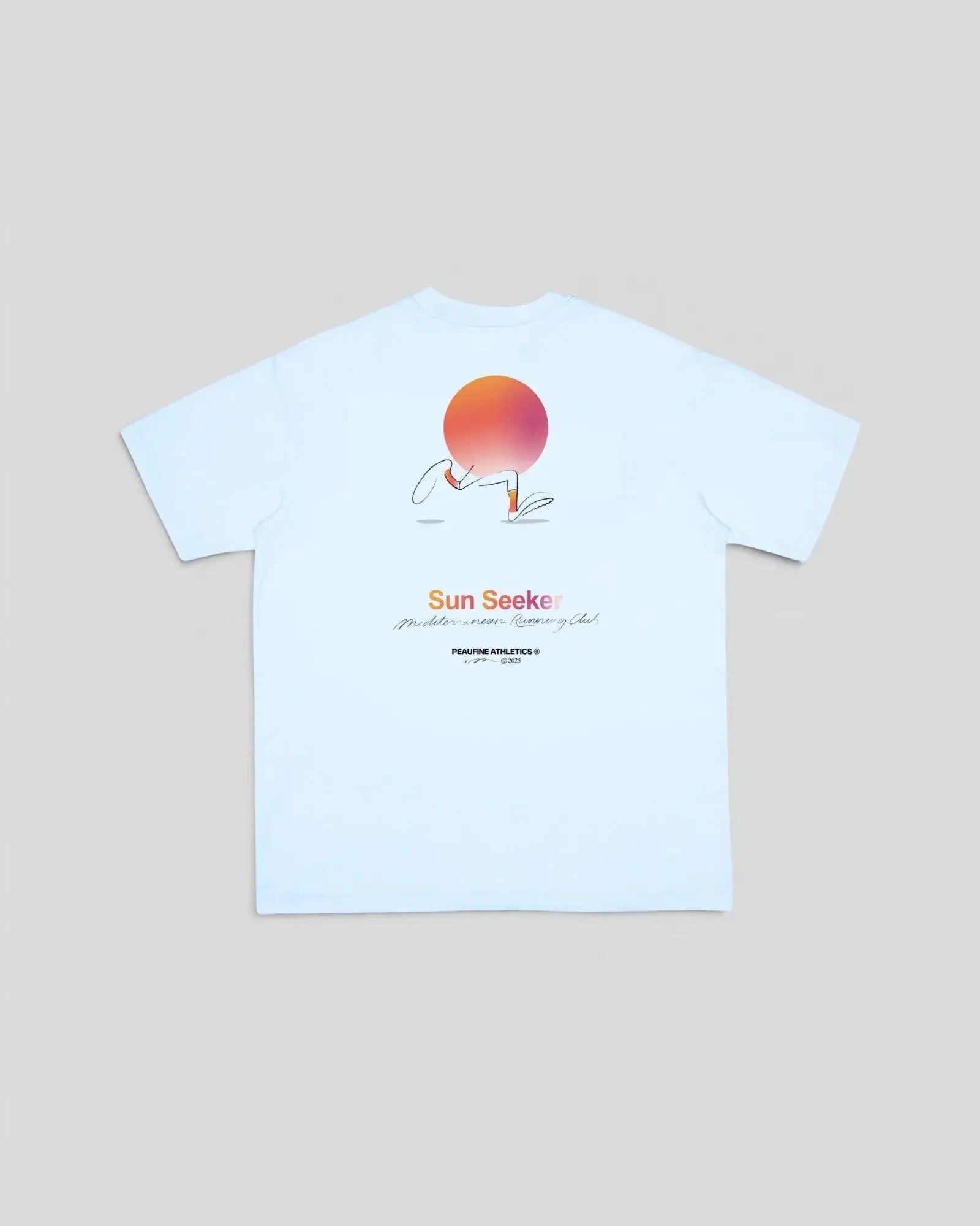 Peaufine || Oversize T-Shirt Running Sun - Light Blue - M’ Peaufine