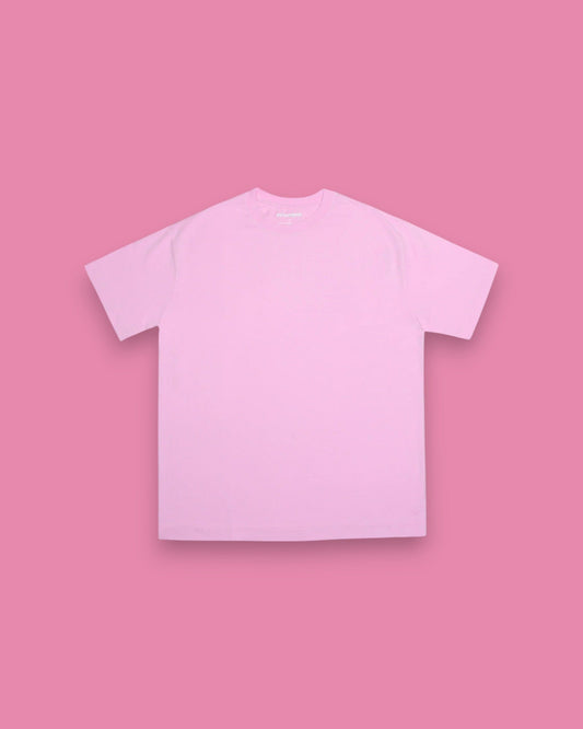 Peaufine || mediterranean Running Club Oversize Organic Cotton T-Shirt - Pink - M’ Peaufine