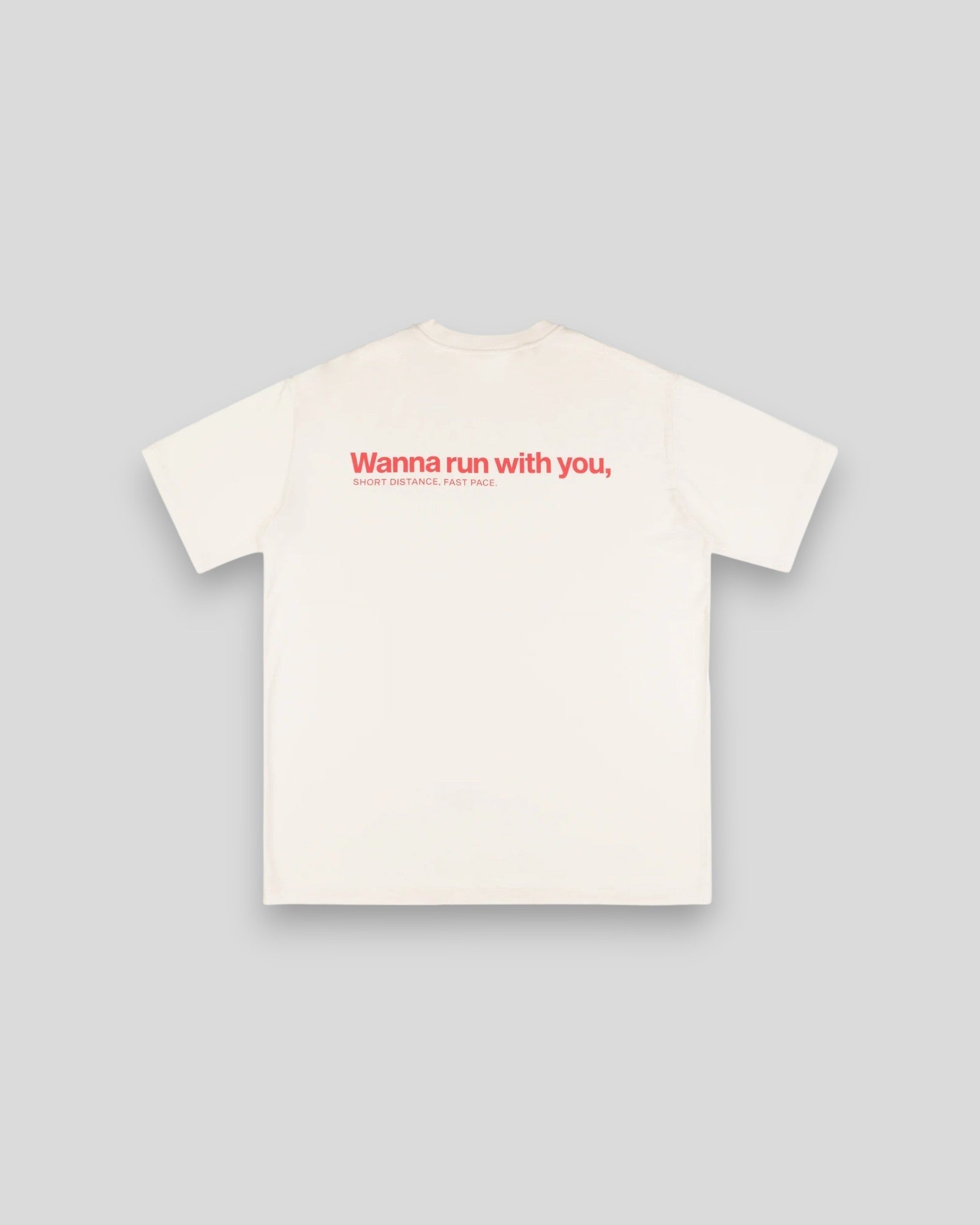 Peaufine || Wood T-Shirt - Wanna Run With You - Off White - M’ Peaufine