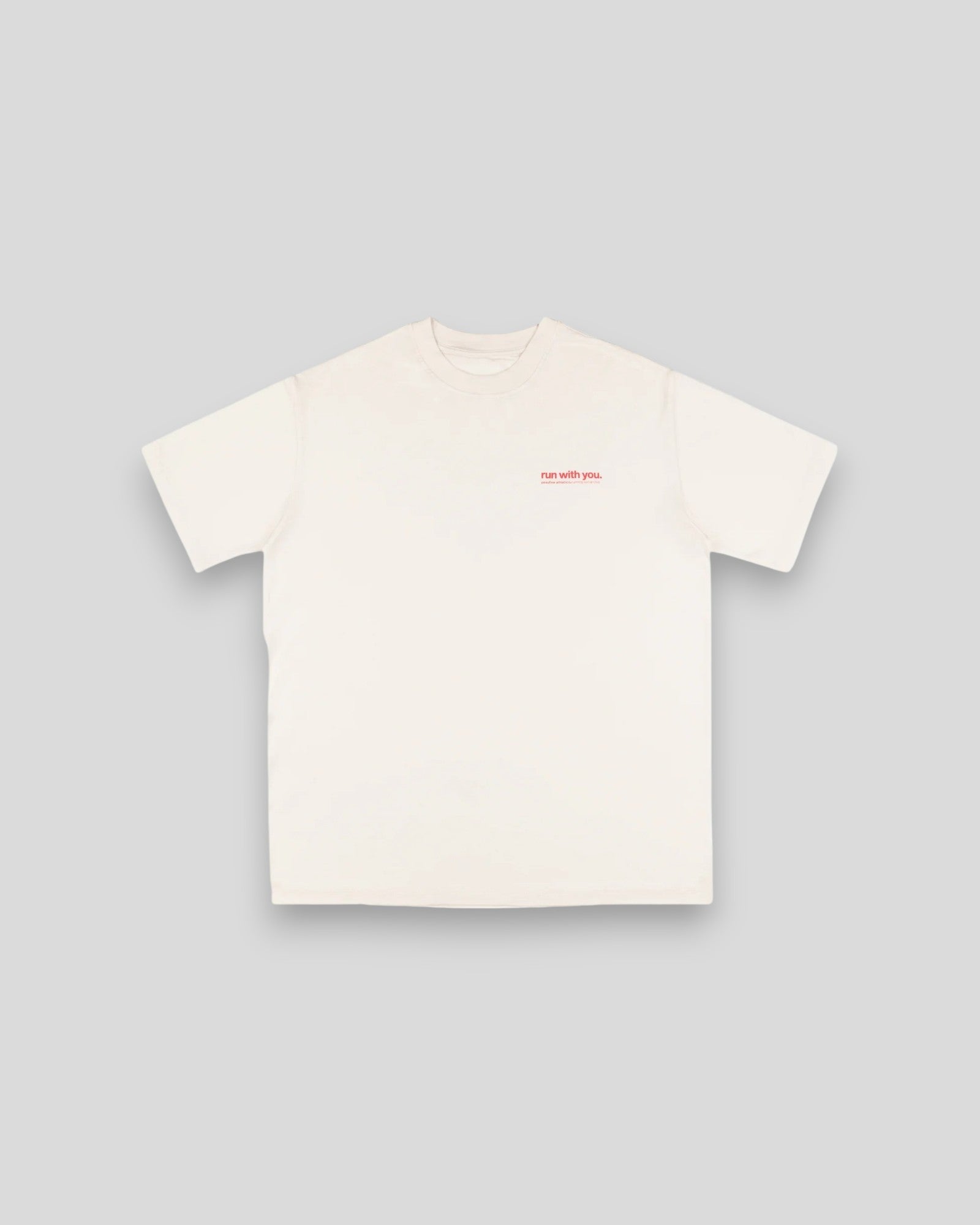 Peaufine || Wood T-Shirt - Wanna Run With You - Off White - M’ Peaufine