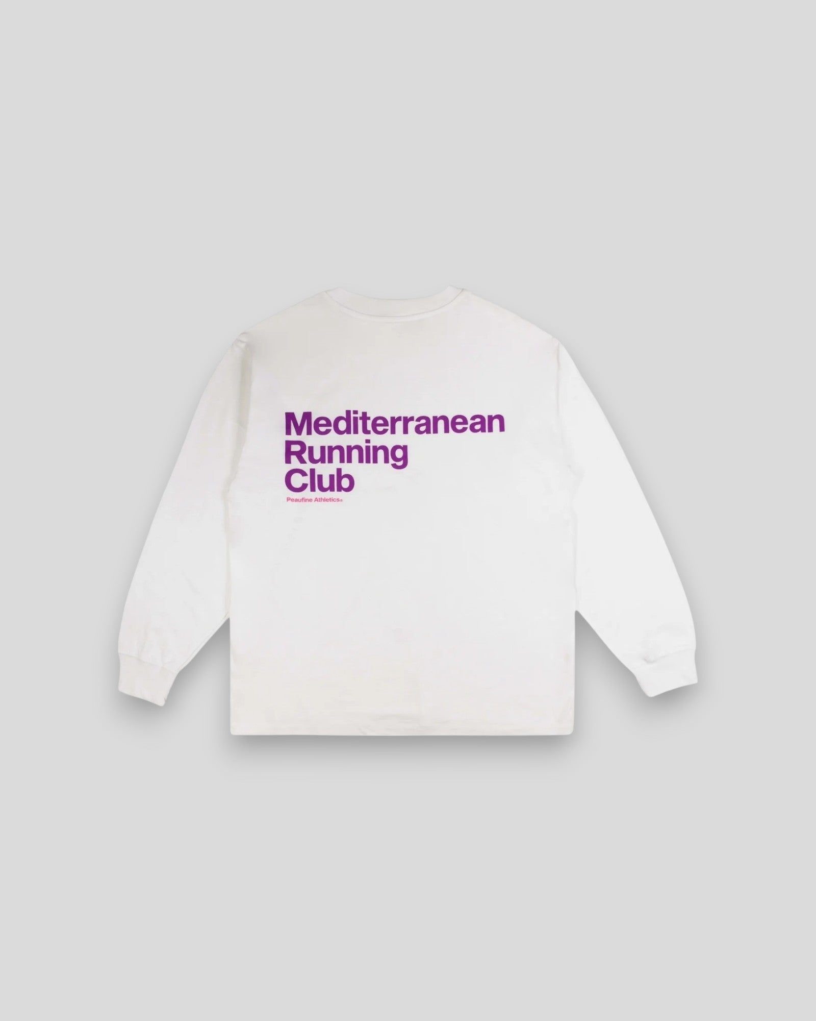 Peaufine || Mediterranean Running Club LongSleeve Seaweed T-Shirt - OffWhite - M’ Peaufine