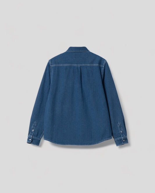 Carhartt || L/S Weldon Shirt - Blue Stone Washed Carhartt