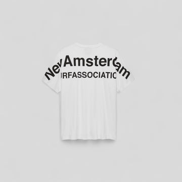 New Amsterdam || Big Name Tee - White M" New Amsterdam Surf Association