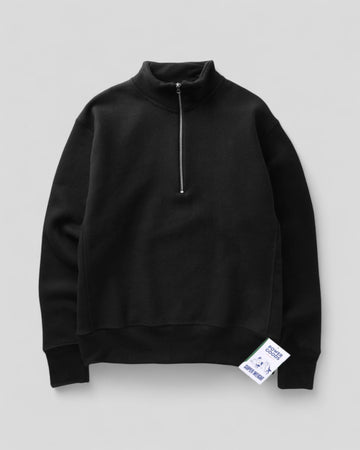 Power Goods || Super Weight Quarter Zip - Black - M' Power Goods