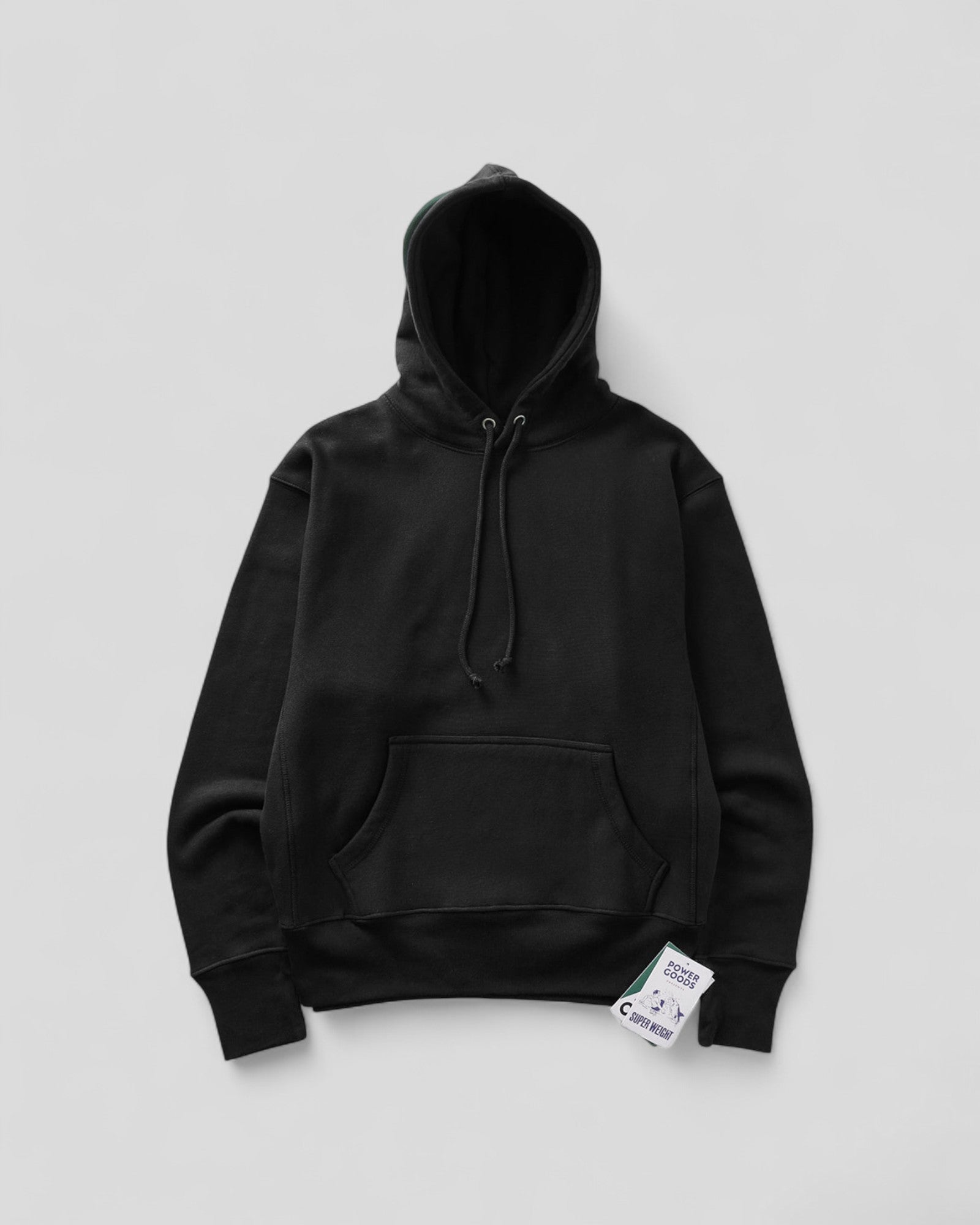 Power Goods || Super Weight Hoodie - Black - M' Power Goods
