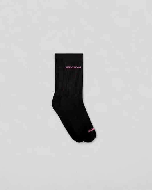 Peaufine || Socks Vaporfeel - Run With You - Black Peaufine