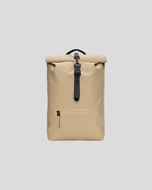 Rains || Rolltop Rucksack - Sand Rains