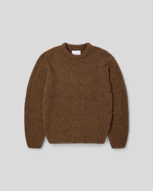 Edwin || Dun Textured Sweater - Taupe Garment Washed - M’ Edwin