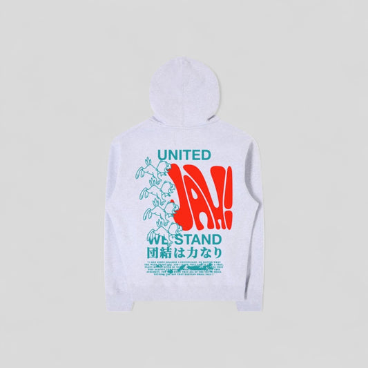 Edwin ||United We Stand Hoodie Sweat - Grey Marl - M’ Edwin