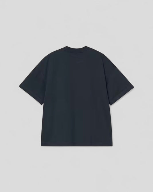 Carhartt || S/S Signature Script T-Shirt - Deep Night / Glassy Pink - M' Carhartt