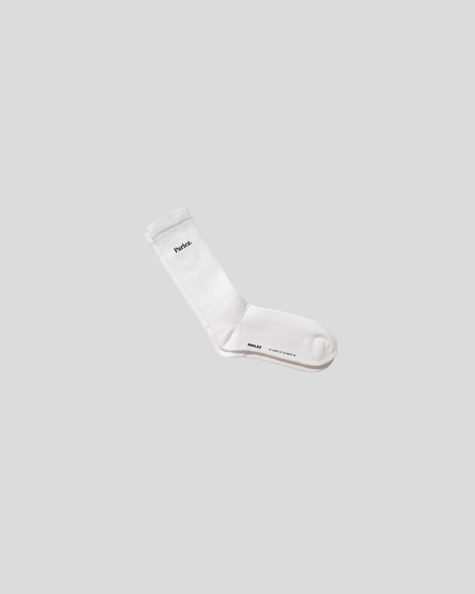 Parlez || Prumo Socks - White Parlez