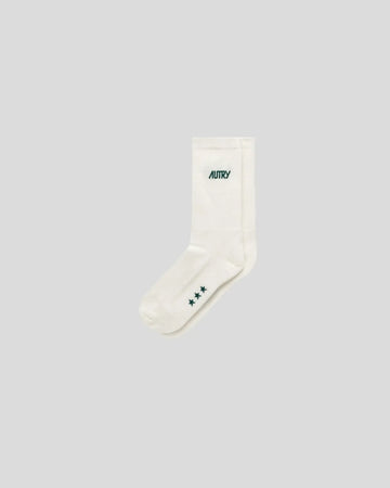 Autry || Socks Main Unisex - Stars Cream/ Green Autry