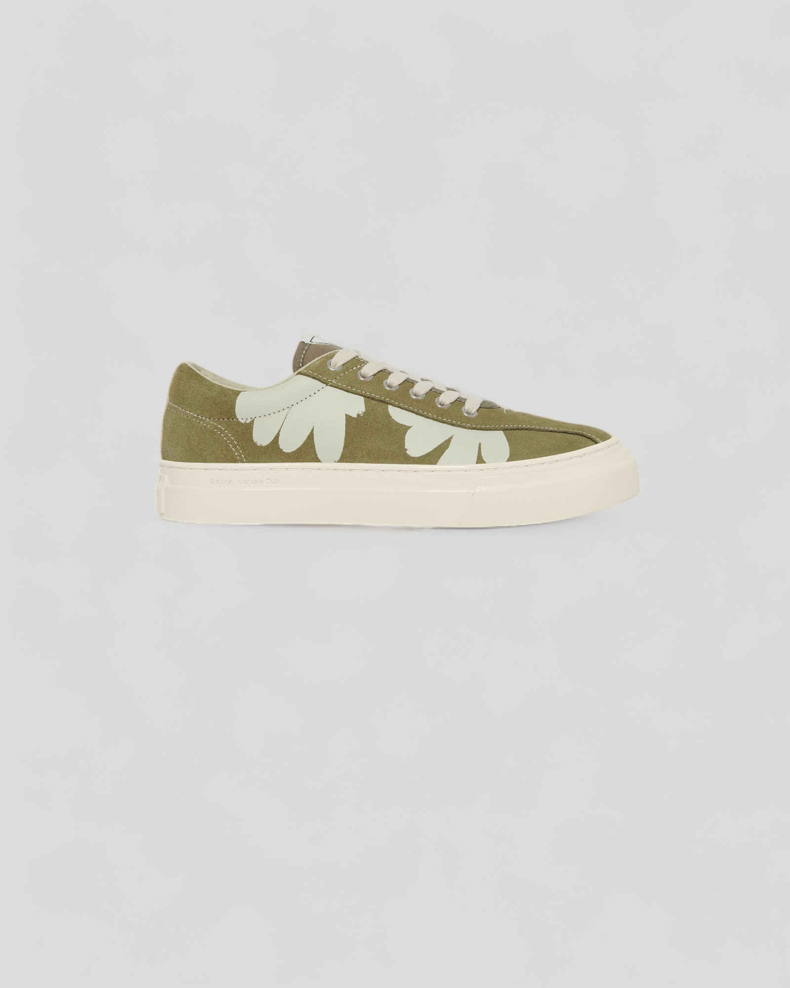 Stepney Workers Club || Dellow Cup Shroom Hands - Suede - Moss/ White