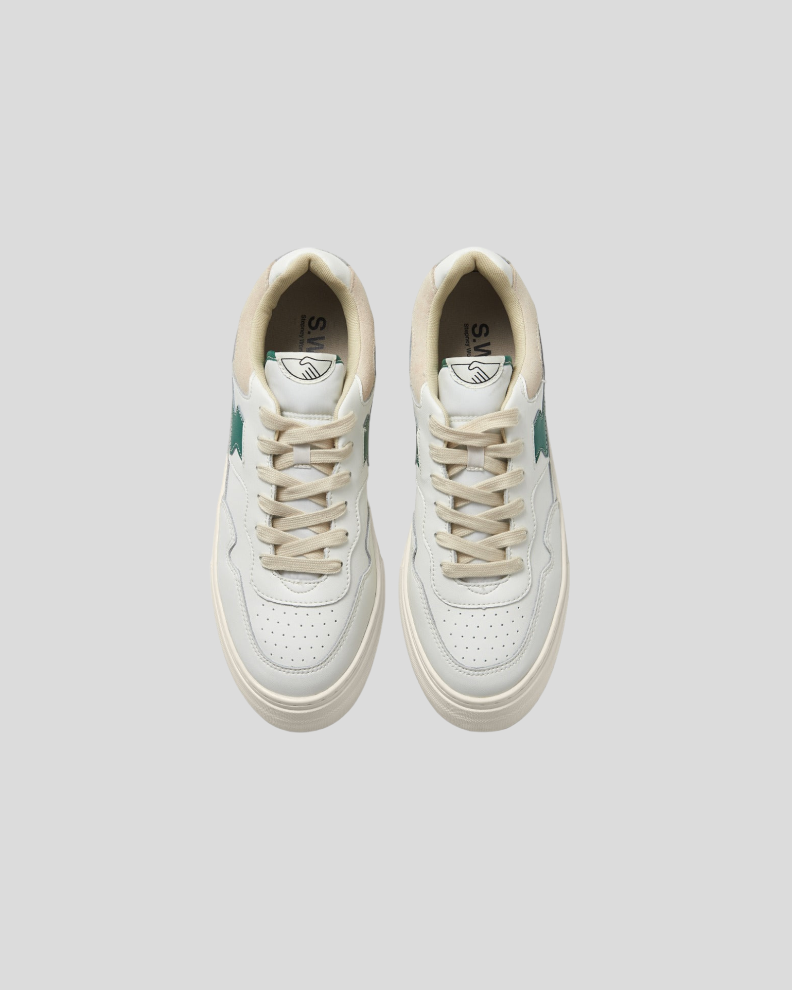 Stepney Workers Club || Pearl Strike Leather - White Green Stepney Workers Club