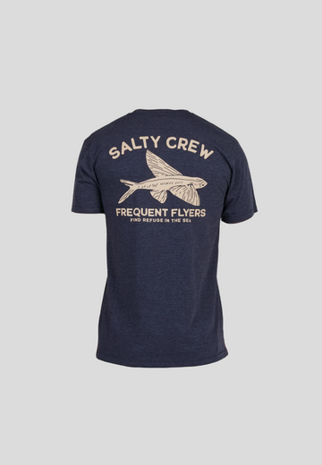 SALTY CREW || Frequent Flyer Premium S/S Tee - Navy Heather