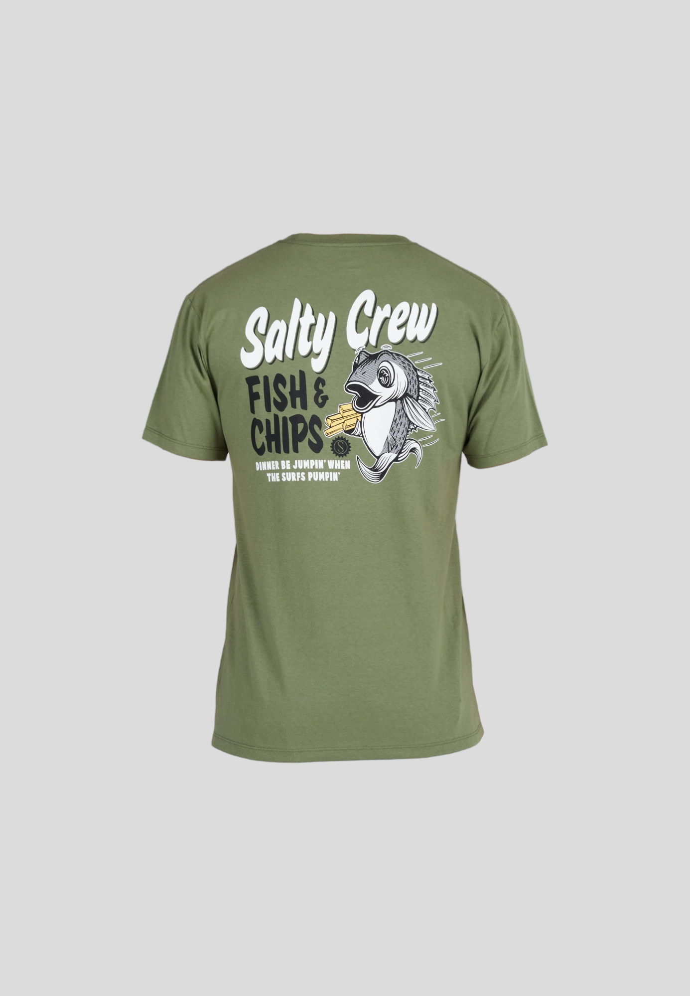 SALTY CREW || Fish And Chips Premium S/S Tee - Sage Green Salty Crew