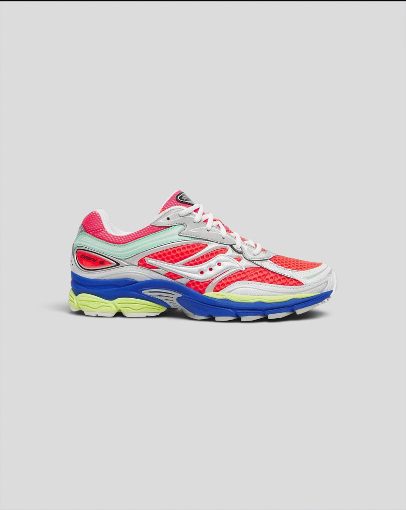 Saucony || Saucony ProGrid Omni 9 ViZi - Red Multi - M’ Saucony