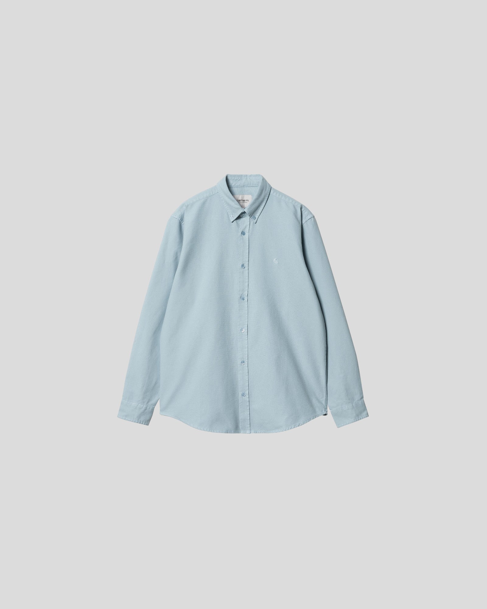 Carhartt || L/S Bolton Shirt - Frosted Blue Garment Dyed