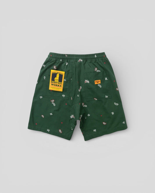 Service Works || Seersucker Chef Shorts - Forest Service Works