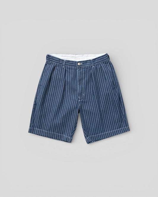 Service Works || Pionstripe Denim Part Shorts - Indigo Service Works
