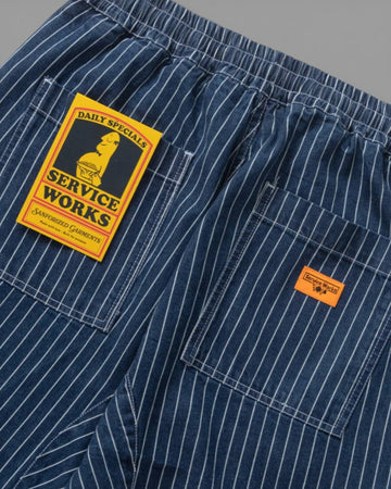 Service Works || Pinstripe Denim Chef Pants - Indigo Service Works
