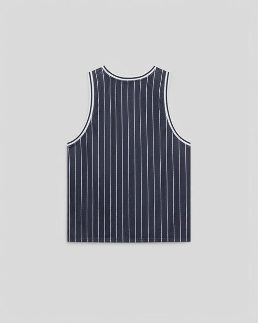 Les Deux || Silas Mesh Tank Top - Dark Navy/ Light Ivory