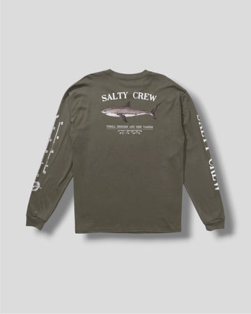 Salty Crew || Bruce L/S Tee - Dusty Olive - M' Salty Crew