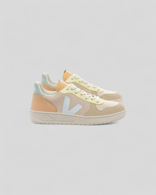 Veja || V-10 Suede - Sable Menthol Multico Veja