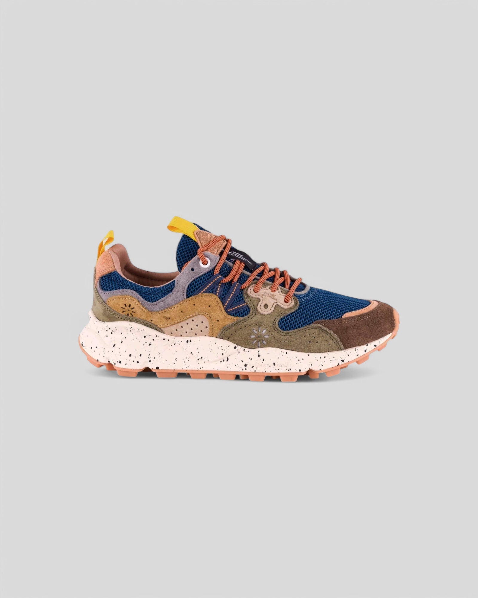 Flower Mountain || Yamano 3 Suède/Nylon - Dark/Brown-Stone M' Flower Mountain