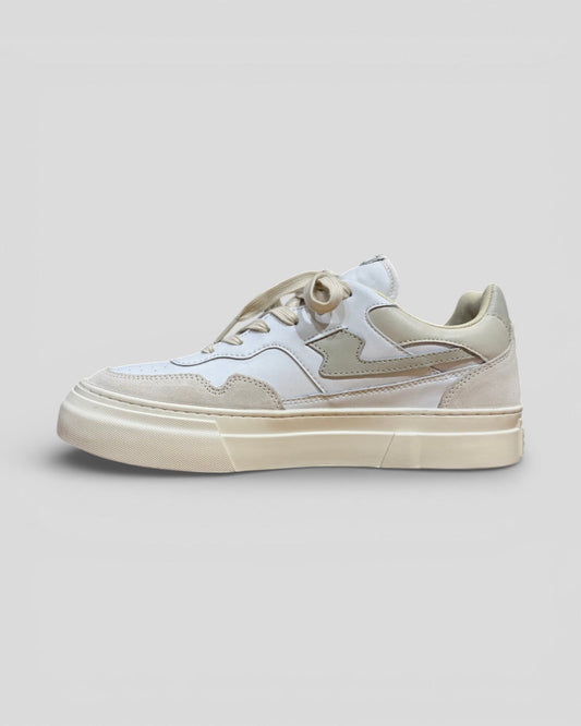 Stepney Workers Club || Pearl S-Strike Leather - White/Beige - M' Stepney Workers Club
