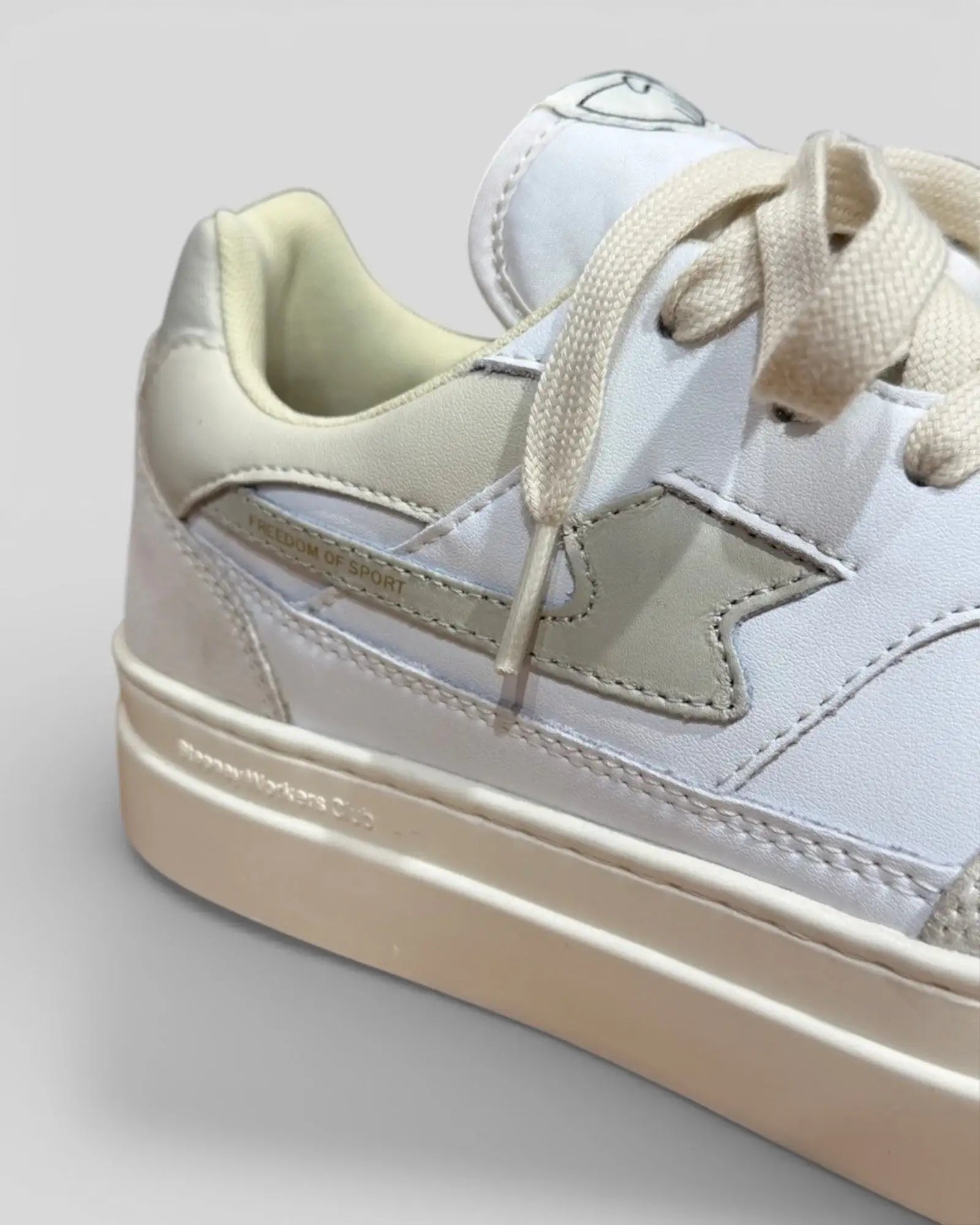 Stepney Workers Club || Pearl S-Strike Leather - White/Beige - M' Stepney Workers Club