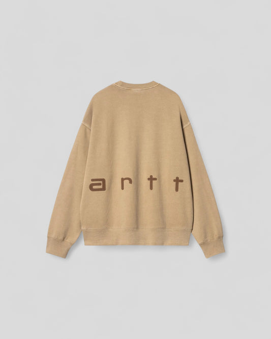 Carhartt || Felt Script Sweat - Peanut/Tobacco Carhartt