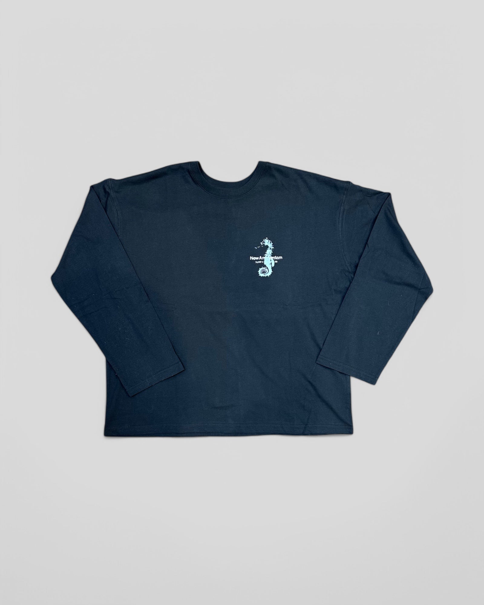 New Amsterdam || Seahorse Longsleeve - Black - M’ New Amsterdam Surf Association