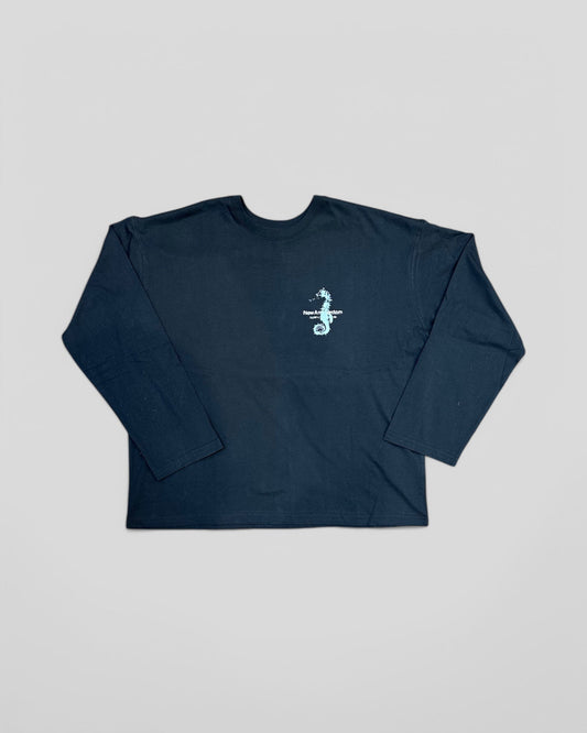 New Amsterdam || Seahorse Longsleeve - Black - M’ New Amsterdam Surf Association