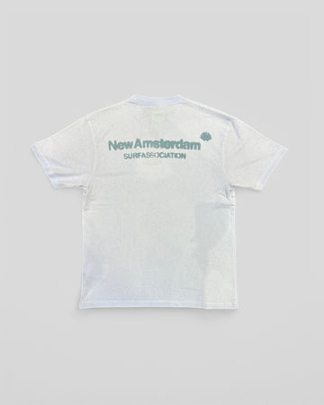 New Amsterdam || Sprayed Tee - Light Blue - M’ New Amsterdam Surf Association