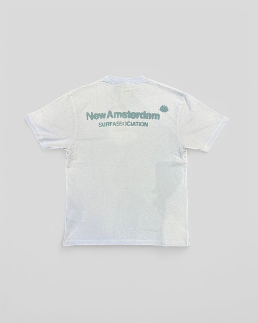 New Amsterdam || Sprayed Tee - Light Blue - M’ New Amsterdam Surf Association