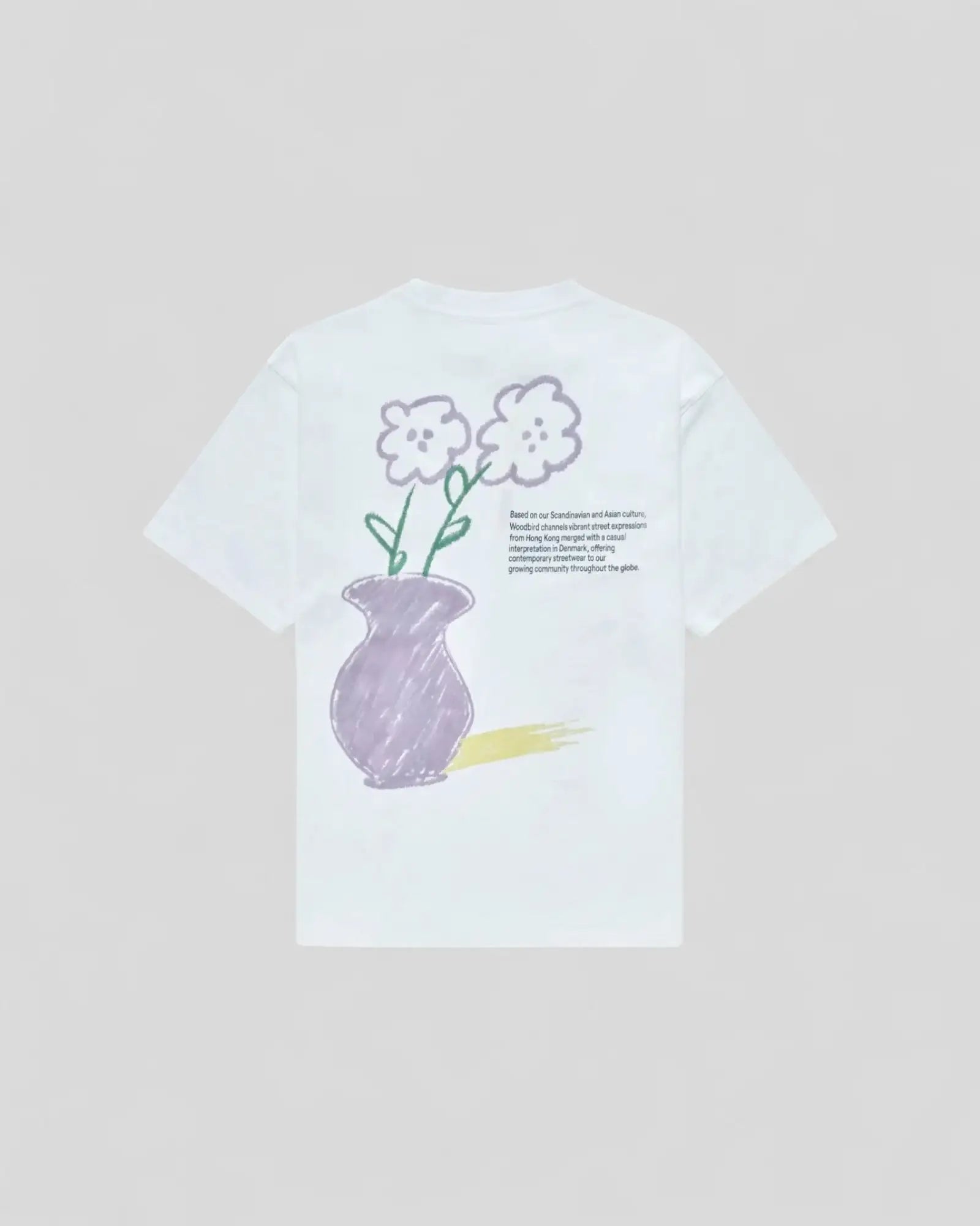 Woodbird || WBBaine Cray Tee - White Woodbird