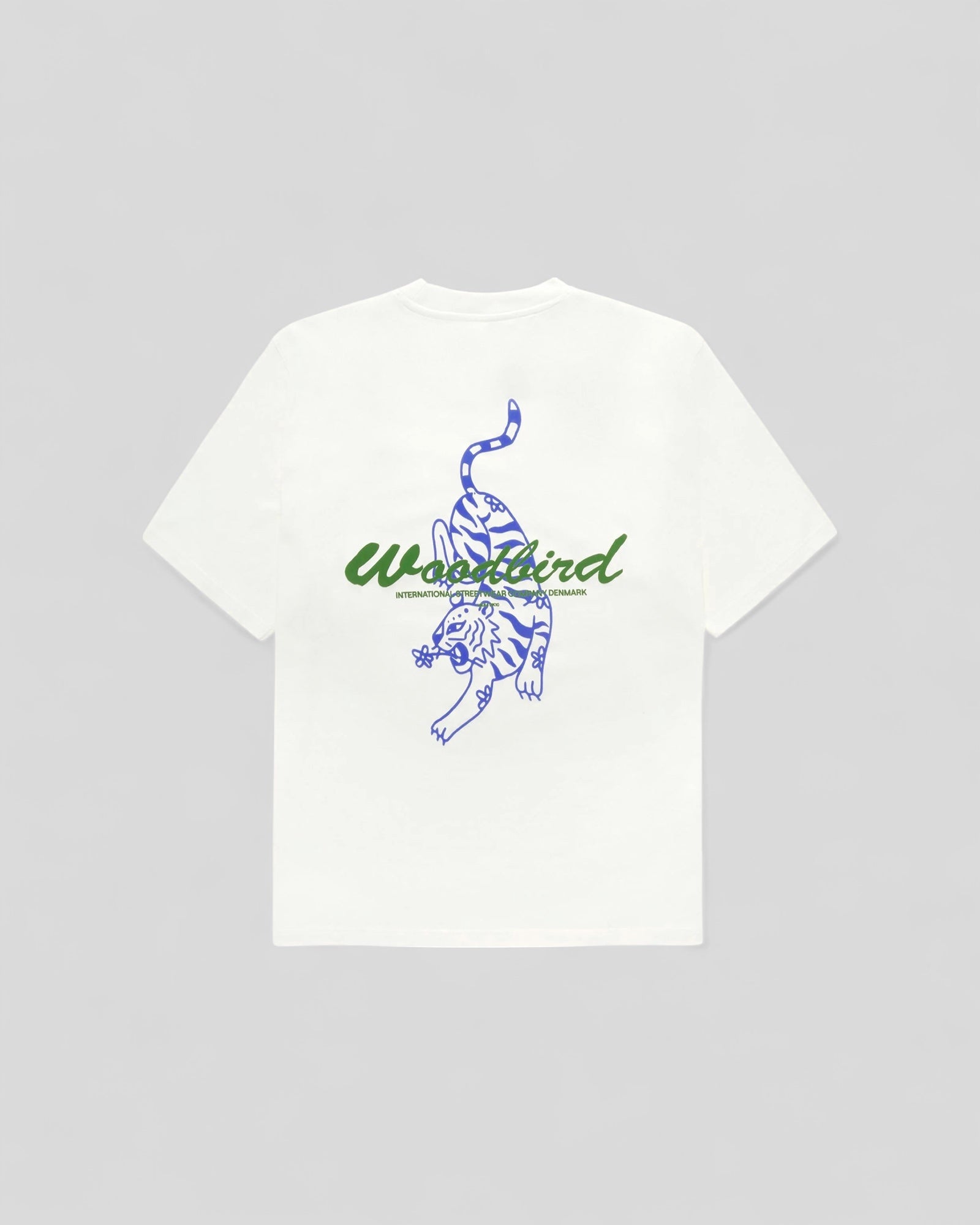 Woodbird || WBBaine Tiger Tee - Off White Woodbird