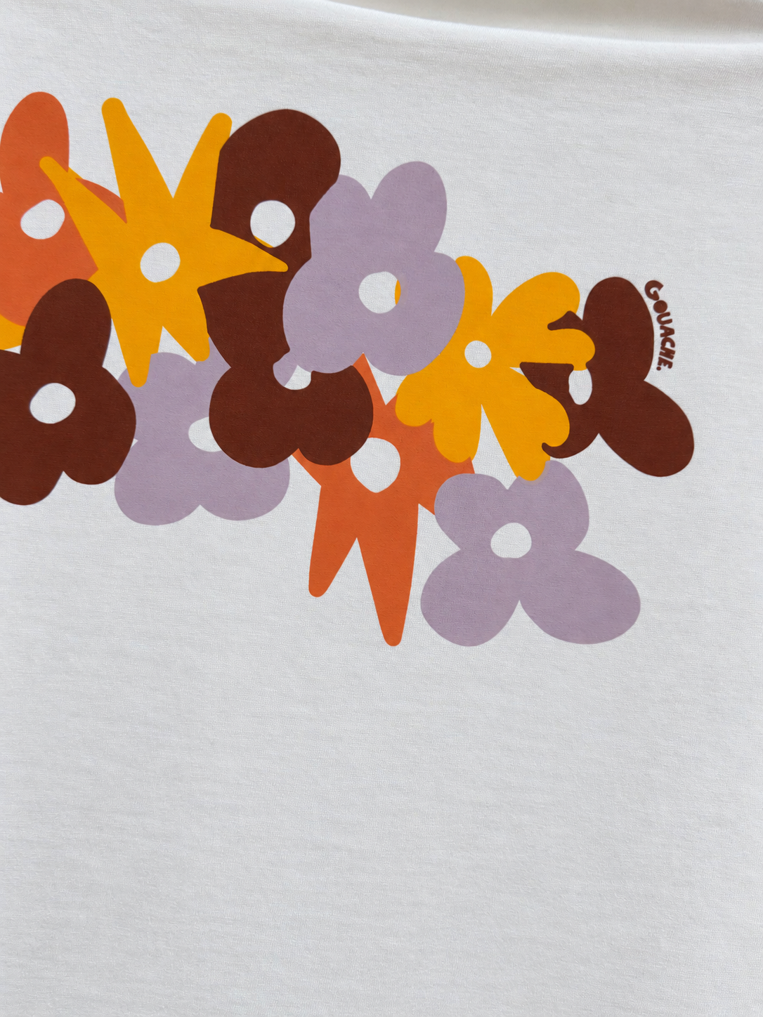 Gouache || Fleurs Etalees SS Tee - White Gouache