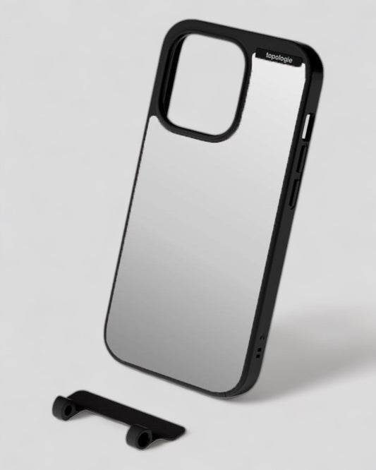 Topologie || Phone Case - Bump Matte Black Silver Mirror - iPhone 13 Pro Topologie