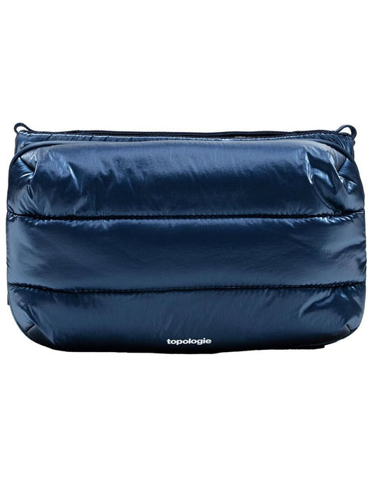 Topologie || Puffer Bottle Sacoche Large - Marine Blue Metallic Topologie